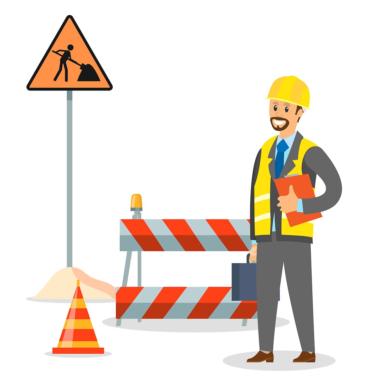 Arbeid på vei grafikk
